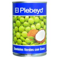 Gandules Verdes con Coco El Plebeyo 425 gr