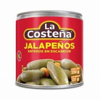 jalapeños enteros 220gr LA COSTEÑA
